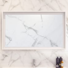 Satin White Halifax Rectangular Wall Mirror